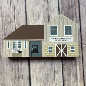 1994 The Cat's Meow Amish Craftsmen Series "Burkholder And Sons Buggy Shop"